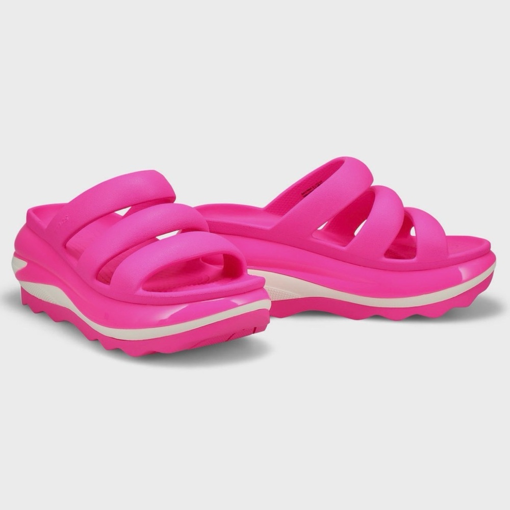 Crocs Mega Crush Triple Strap Crocs women Pink Crush Size 8 - Picture 3 of 4
